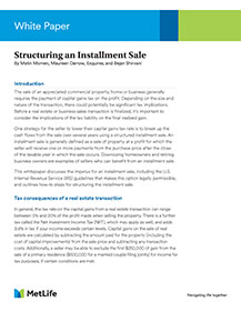 Structuring an Installment Sale